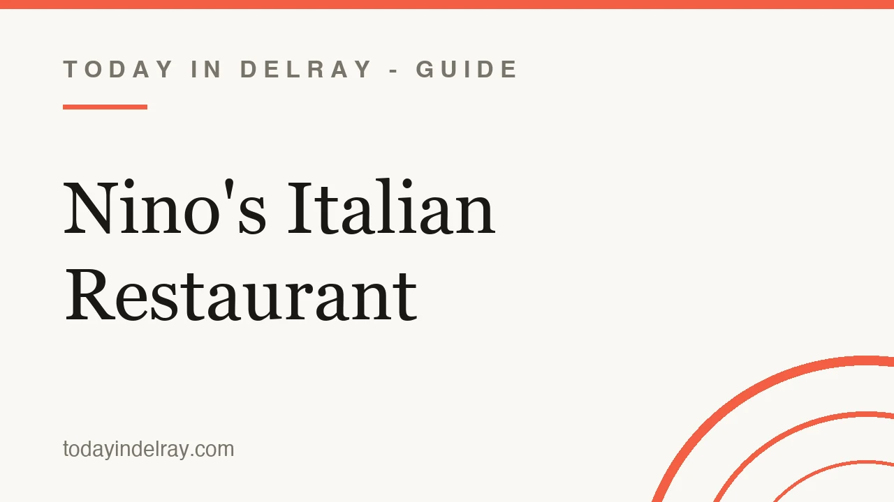 Pizza and Italian dishes at Nino's Italian Restaurant